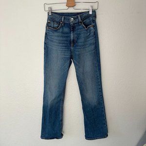 Rag & Bone High Rise Medium Wash Jeans Solid Basic Sz 28